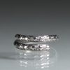 sterling silver wrap ring with star pattern