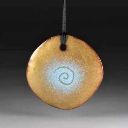 copper enamel ornament