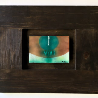 copper enamel framed artwork entitled Eye