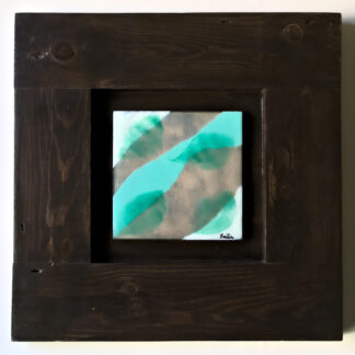 copper enamel framed artwork entitled Stream