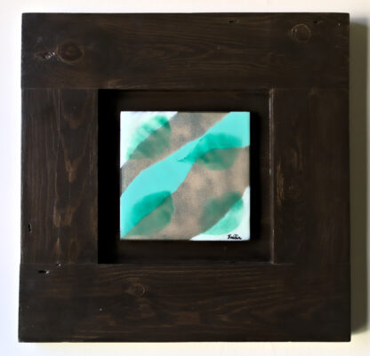 copper enamel framed artwork entitled Stream