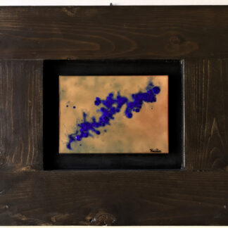 copper enamel framed artwork, entitled Royal Ascendance