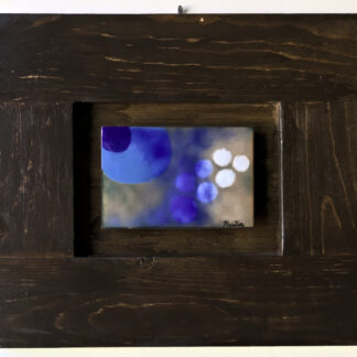 copper enamel framed artwork entitled Bubbles